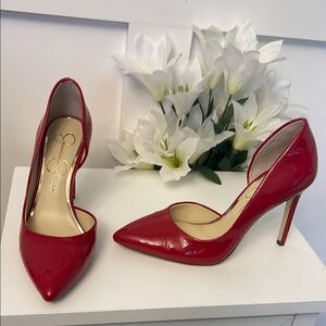Elegant Red Stiletto Heels